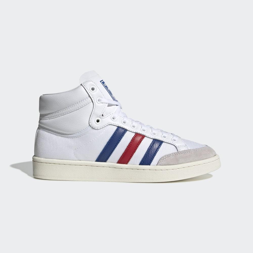 Adidas Women's Americana Hi Originals Shoes White/Royal/Deep Red Ireland EF2803